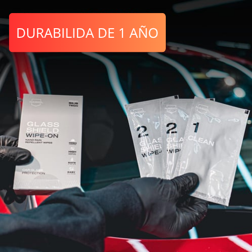 Nasiol GlasShield Wipe-On – Hidrofugante para Cristales