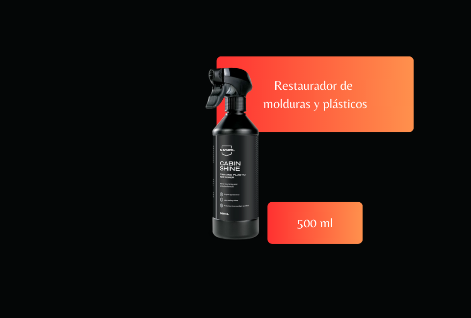 NASIOL Cabinshine – Restaurador de molduras y plásticos